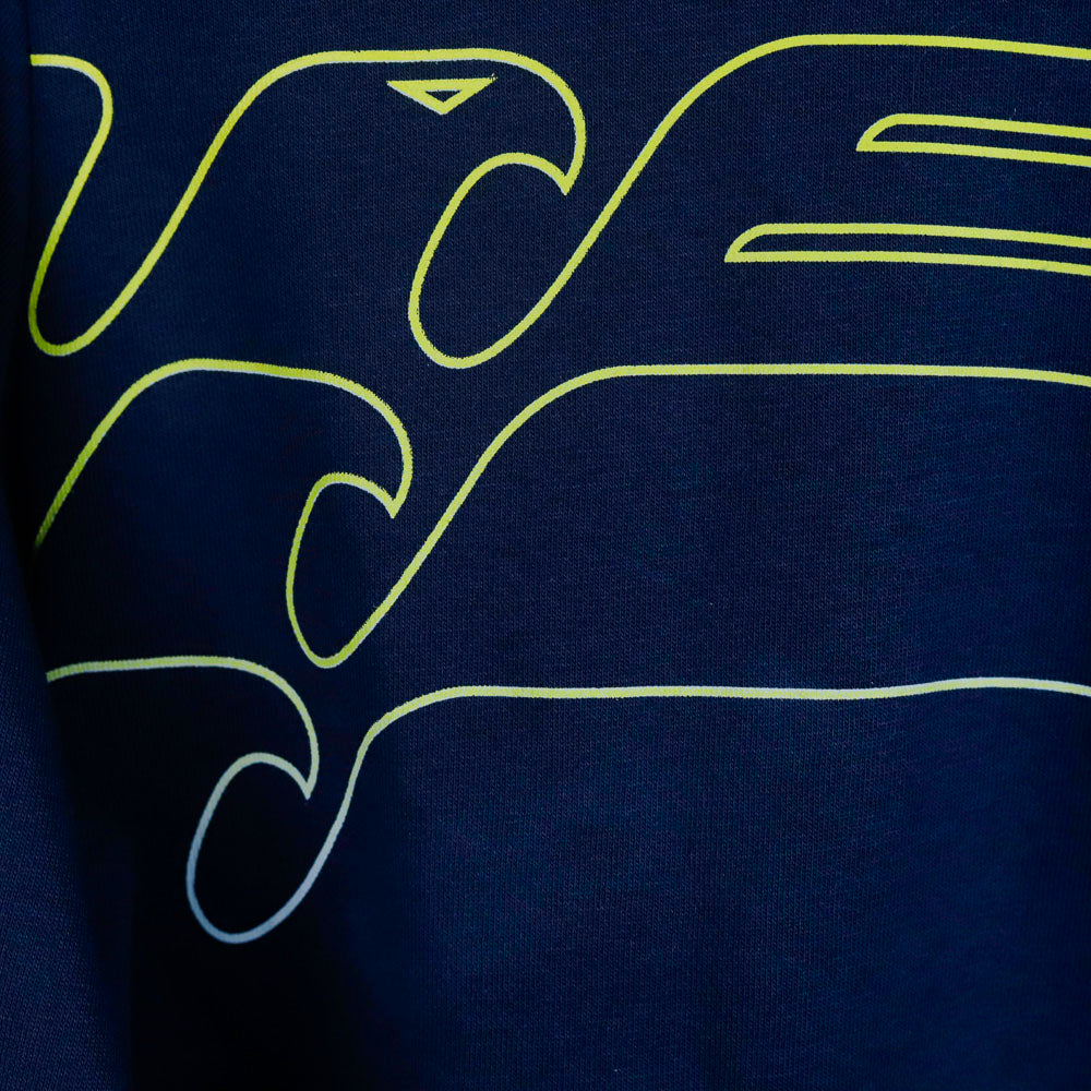 Felpa Bambino Cappuccio Ss Lazio blu Mizuno 2024/2025