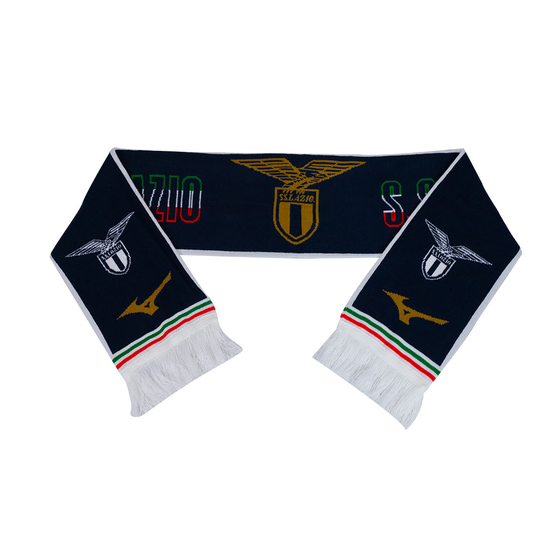 sciarpa ss lazio oro blu mizuno
