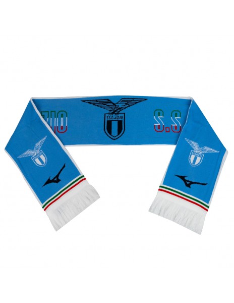 sciarpa ss lazio bianca Logo Azzurro...