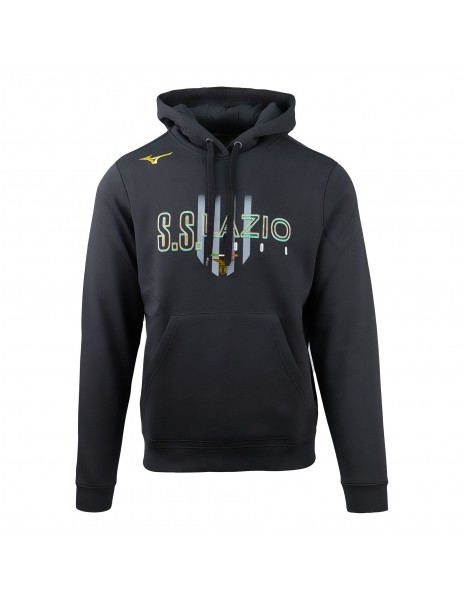 Felpa cappuccio nera SS Lazio Mizuno...