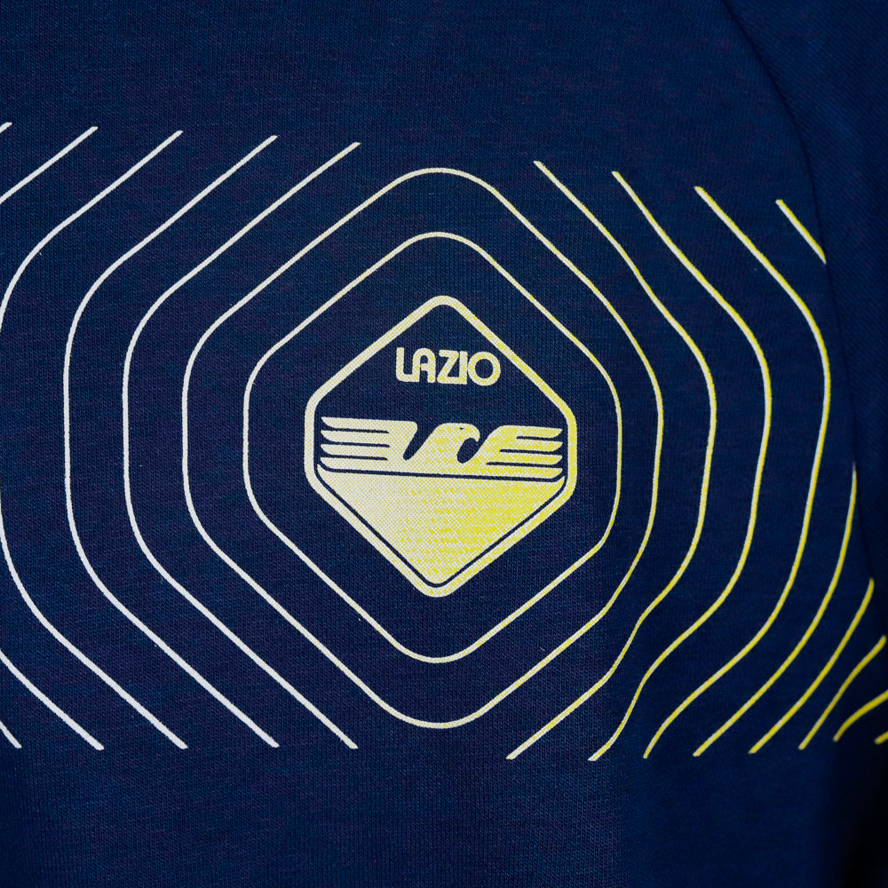 Felpa Bambino Cappuccio Ss Lazio blu Mizuno 2024/2025