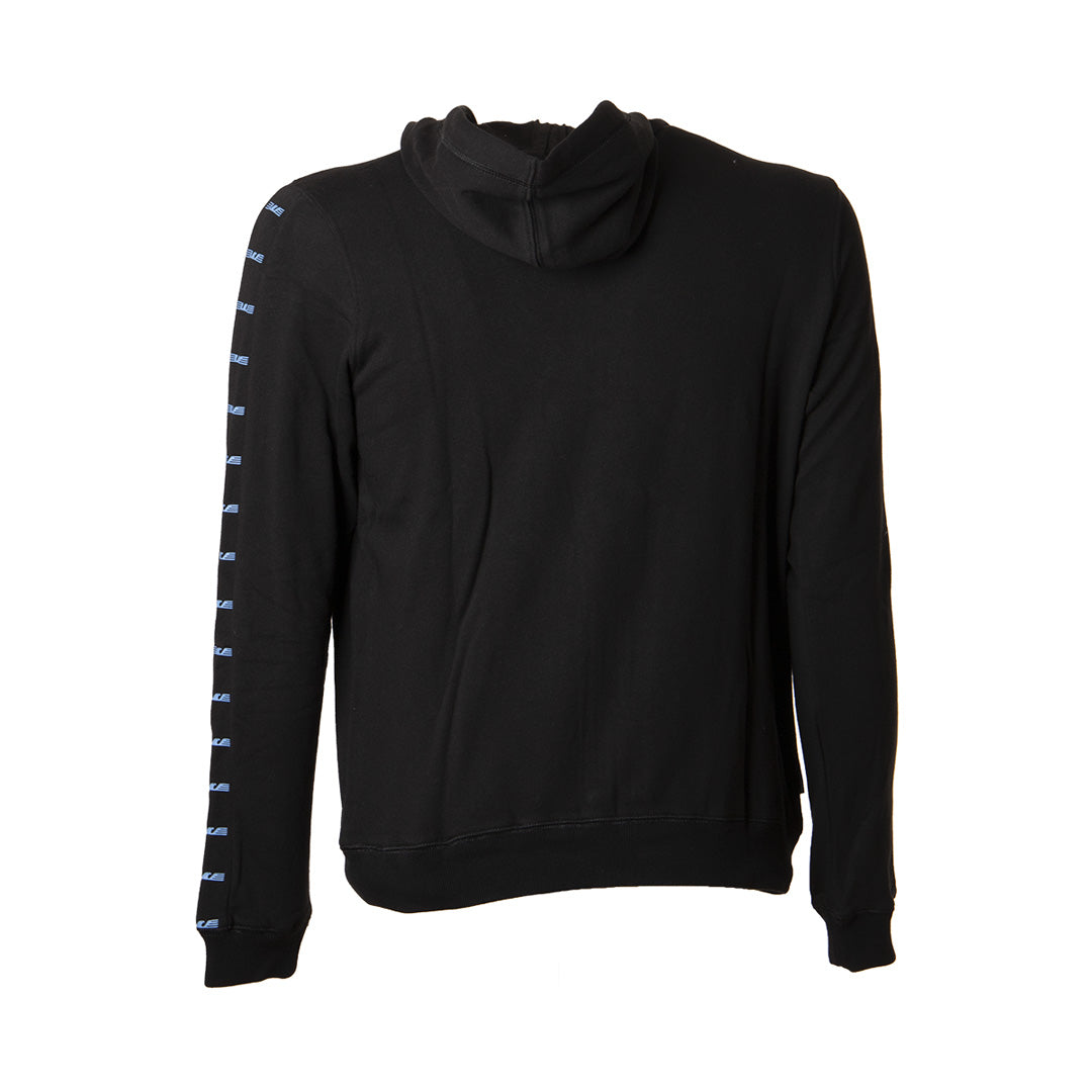 felpa bambino full zip con cappuccio lazio macron