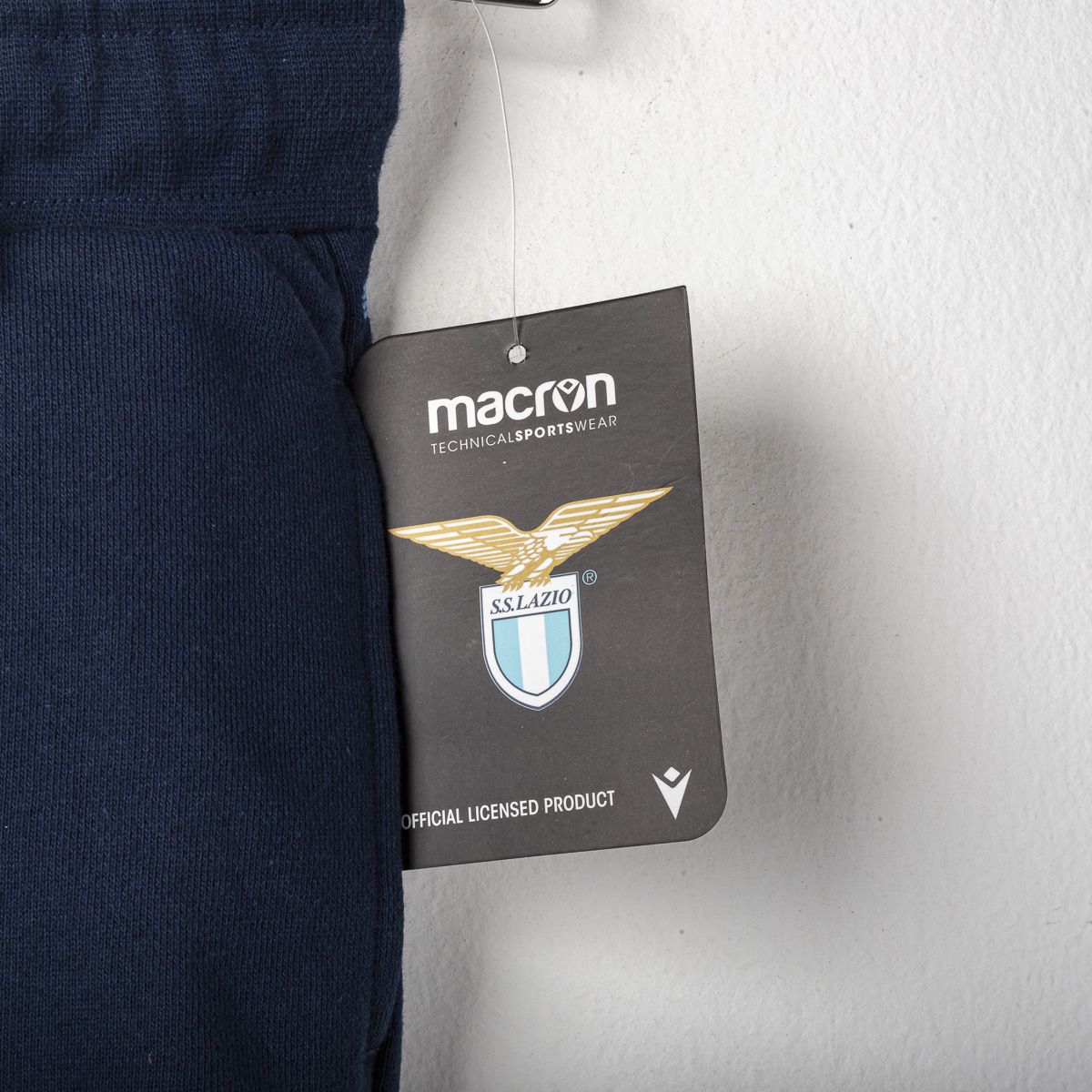 Bermuda Lazio Felpato Navy Bambino Macron