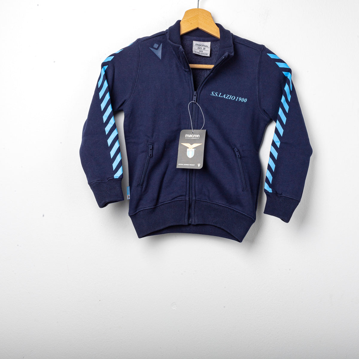 tuta bambino full zip blu lazio macron