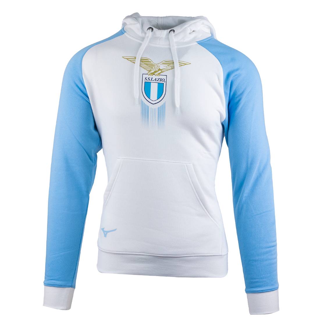 Felpa Ss Lazio fan bianca airy blu Mizuno 2024/2025