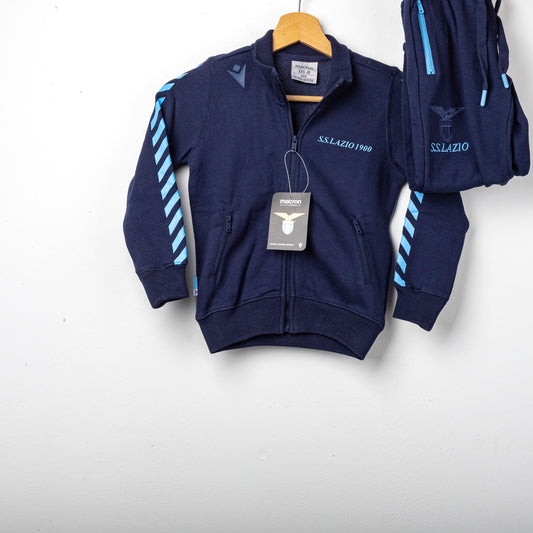 tuta bambino full zip blu lazio macron