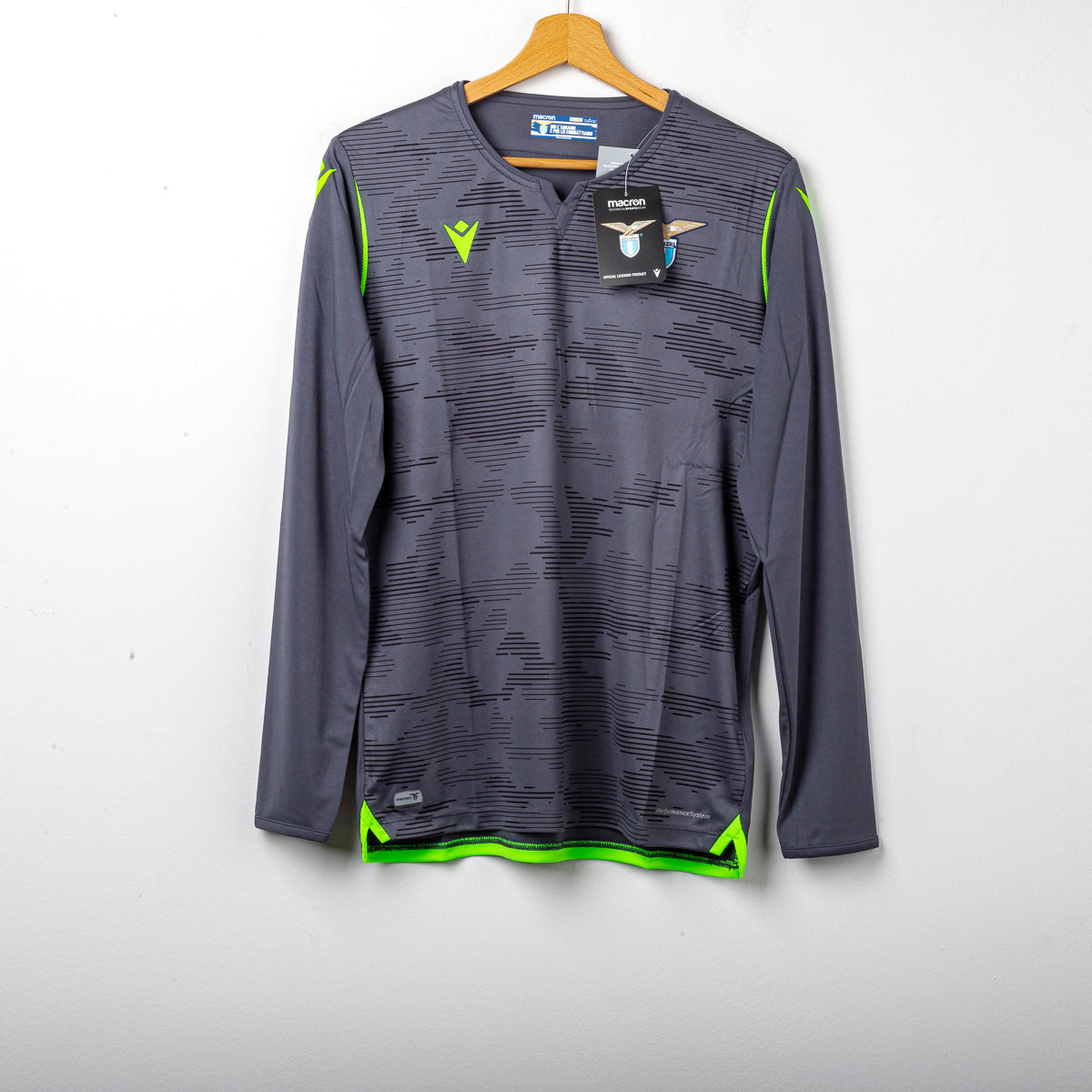 MAGLIA LAZIO PORTIERE BAMBINO GRIGIA MACRON
