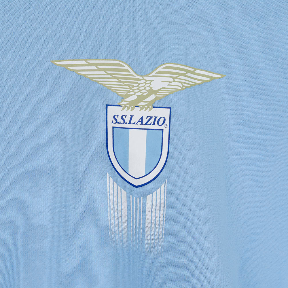 Felpa Cappuccio Bambino Ss Lazio Azzurra Mizuno 2024/2025