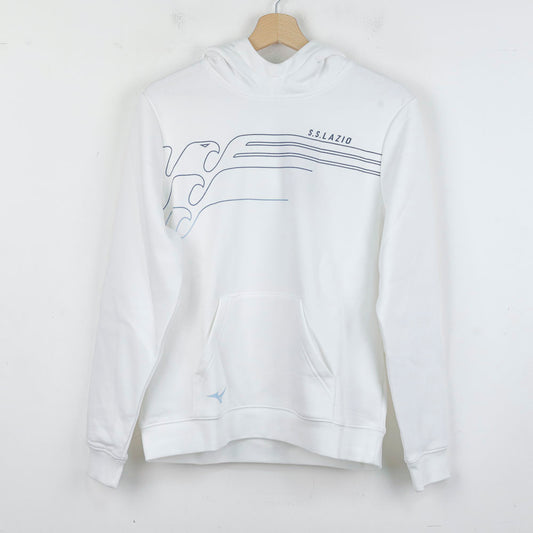 Felpa Cappuccio bambino Lazio Bianca Mizuno 2024/2025