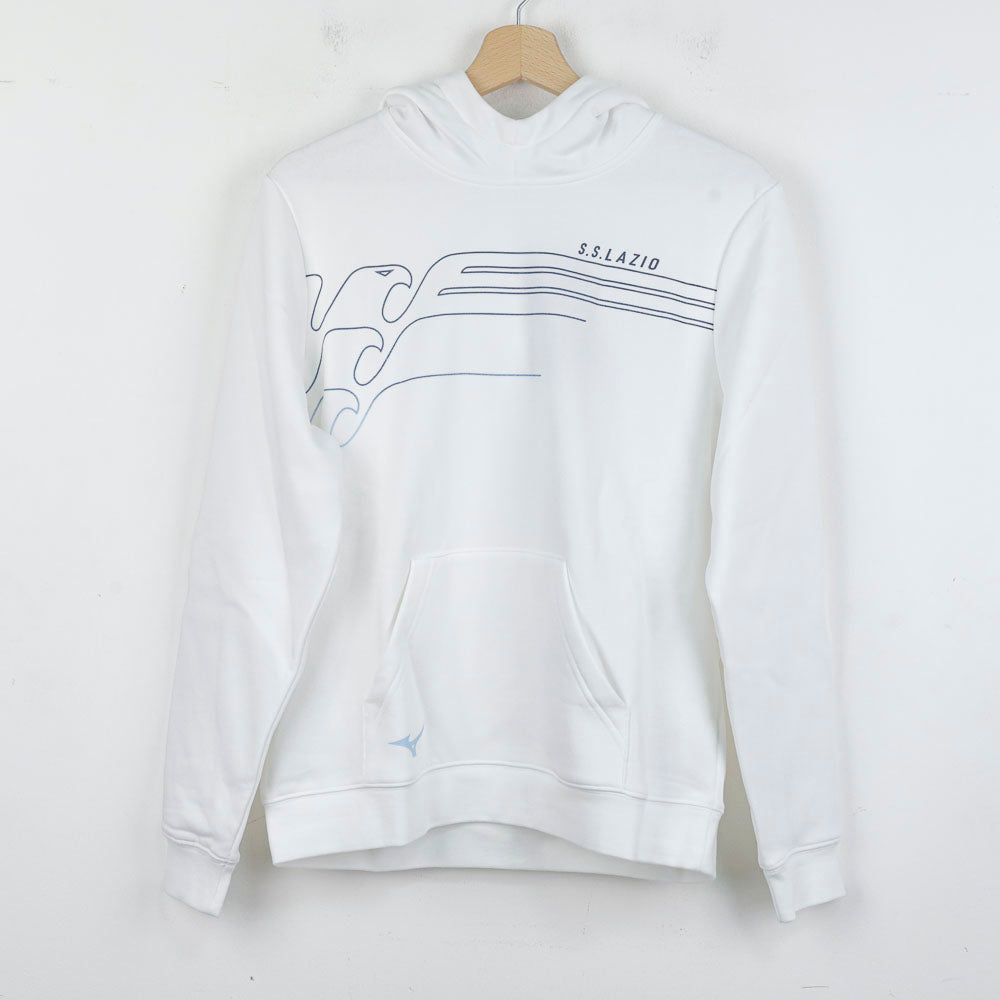 Felpa Cappuccio bambino Lazio Bianca Mizuno 2024/2025