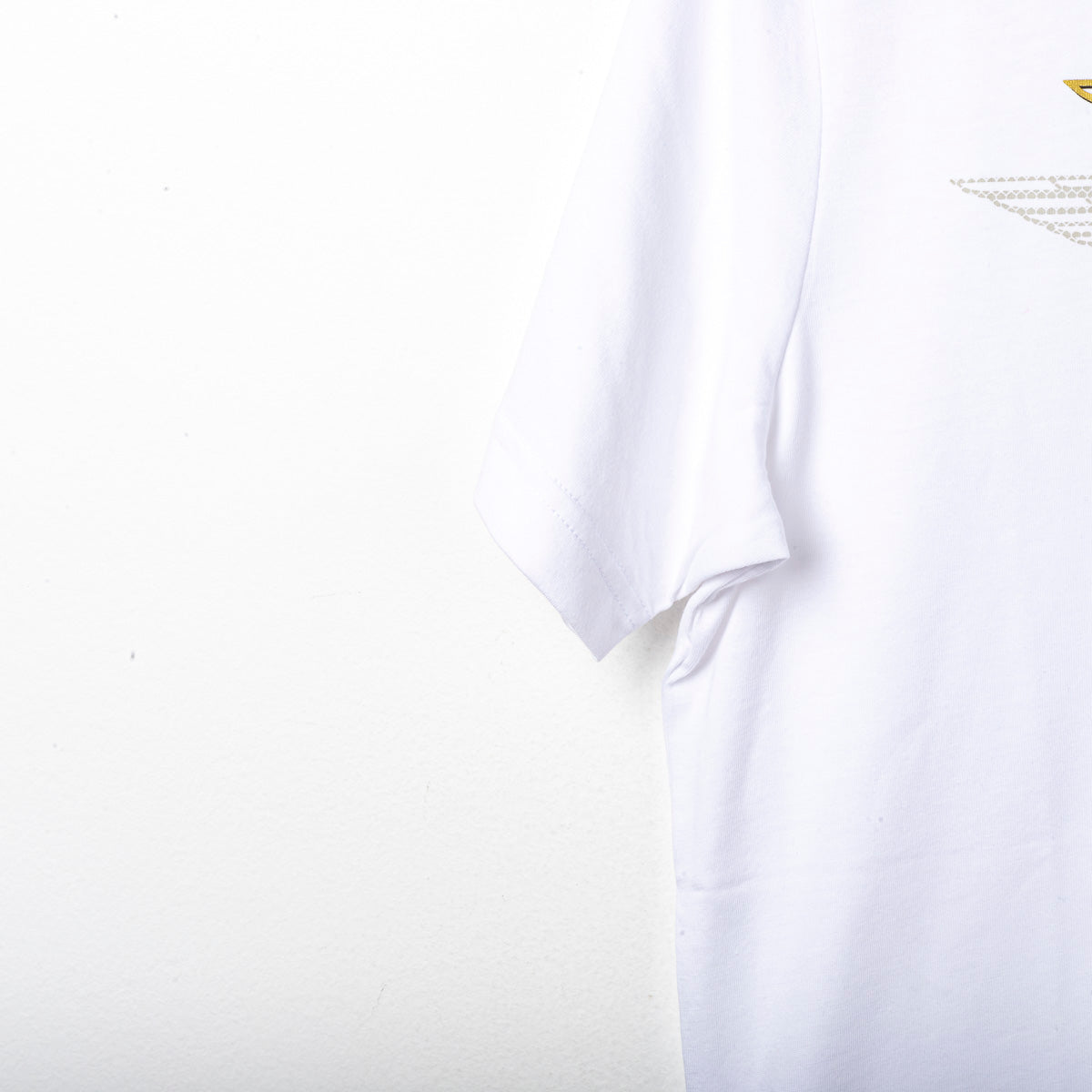 t-shirt ss lazio anniversario bianca oro