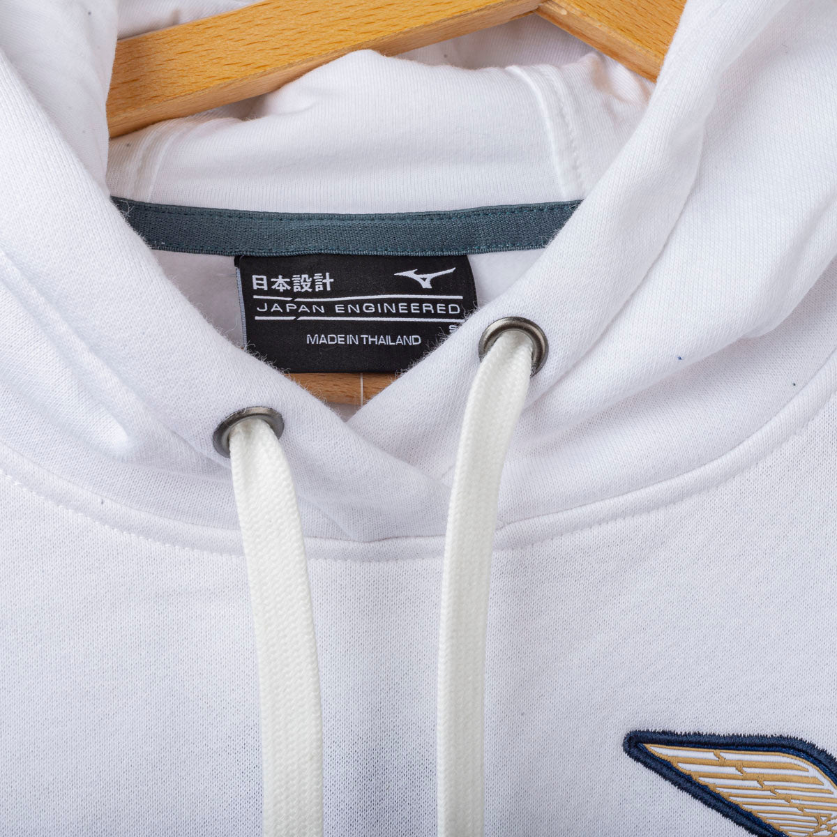 Felpa SS Lazio Mizuno Bianca con Cappuccio 2025/2026