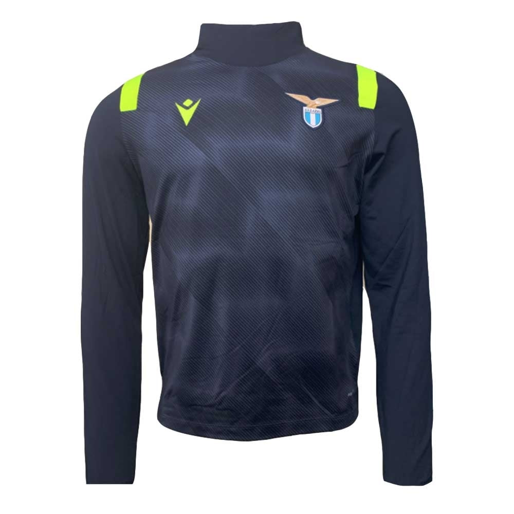 felpa allenamento ss lazio macron blu 2020/2021