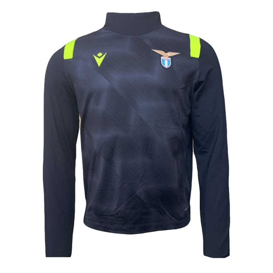 felpa allenamento ss lazio macron blu 2020/2021