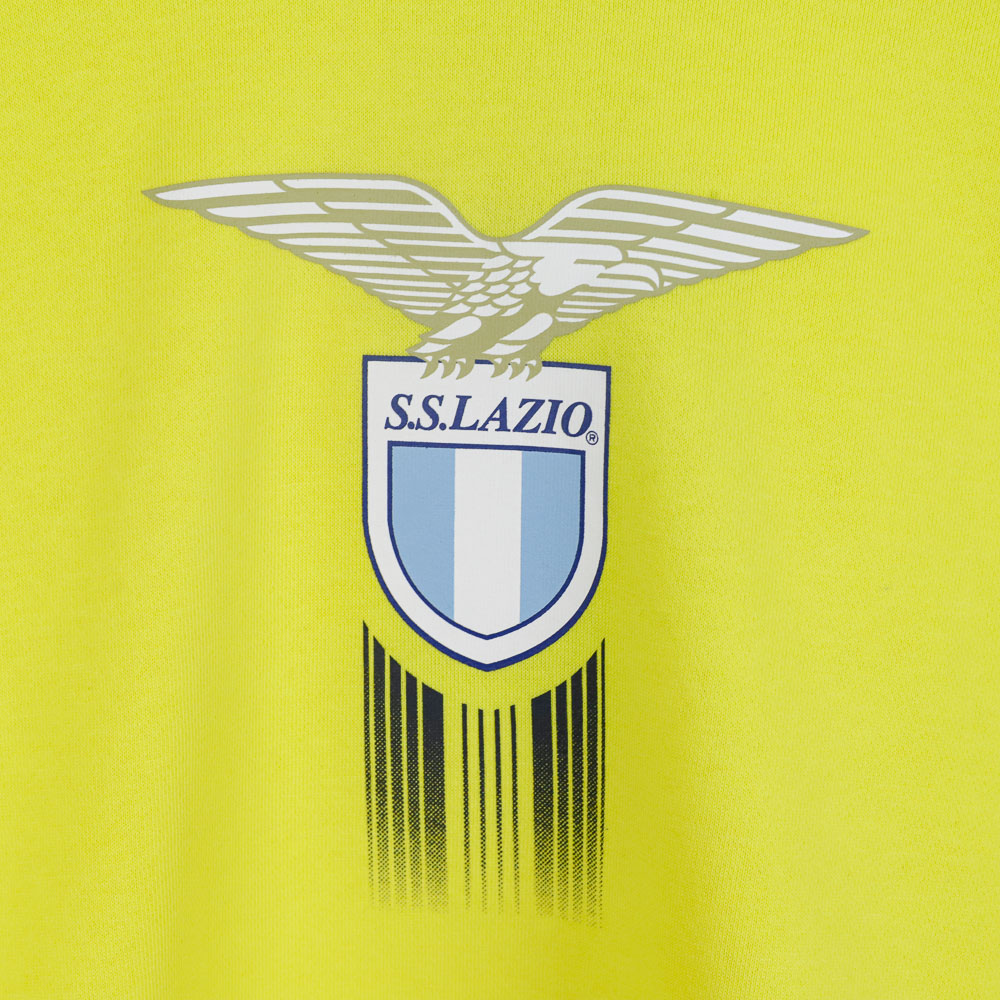 Felpa Bambino Cappuccio Ss Lazio Giallo blu Mizuno 2024/2025