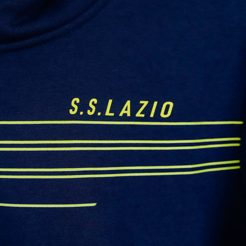 Felpa Bambino Cappuccio Ss Lazio blu Mizuno 2024/2025