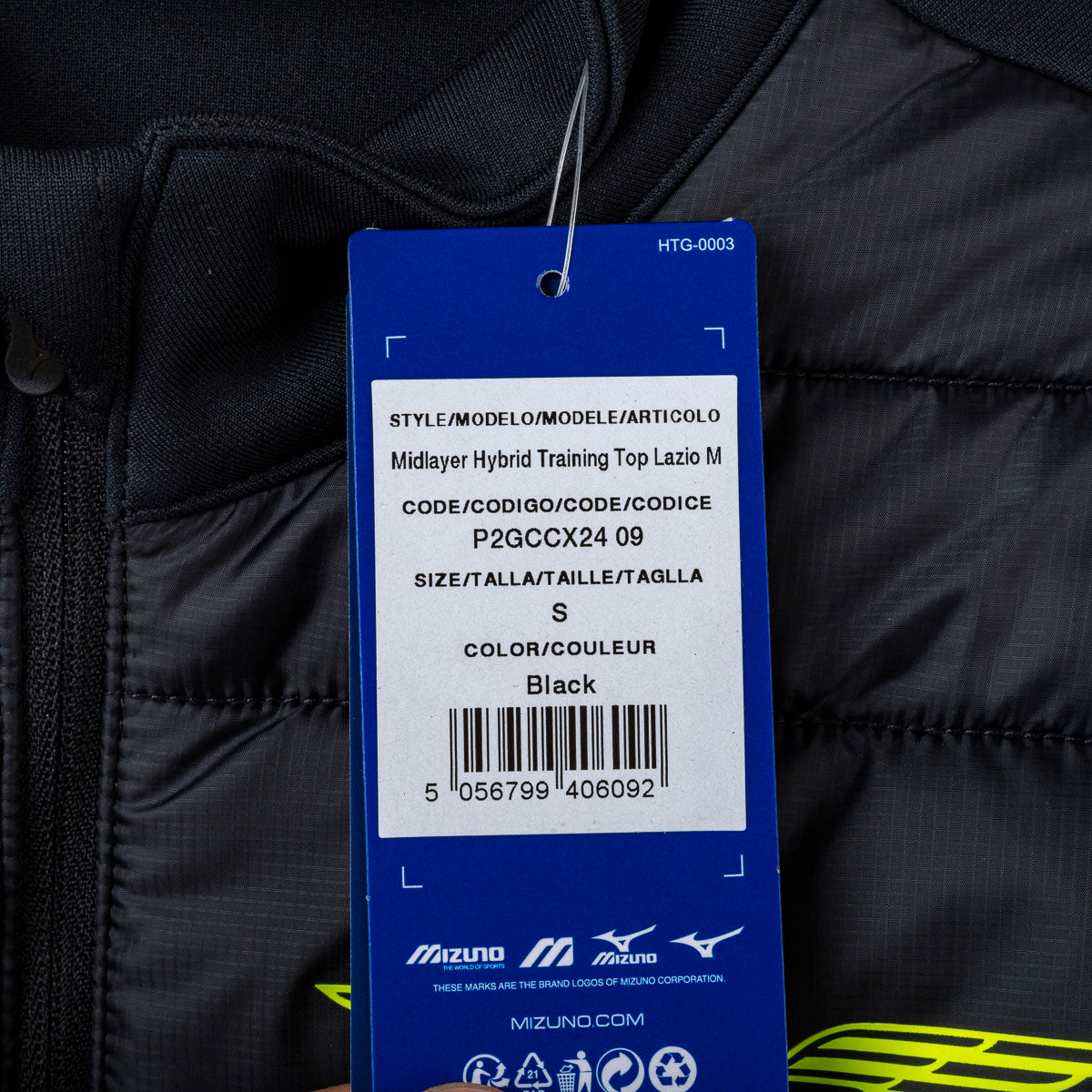 Felpa 1/2 Zip SS Lazio Mizuno Nera 2025/2026