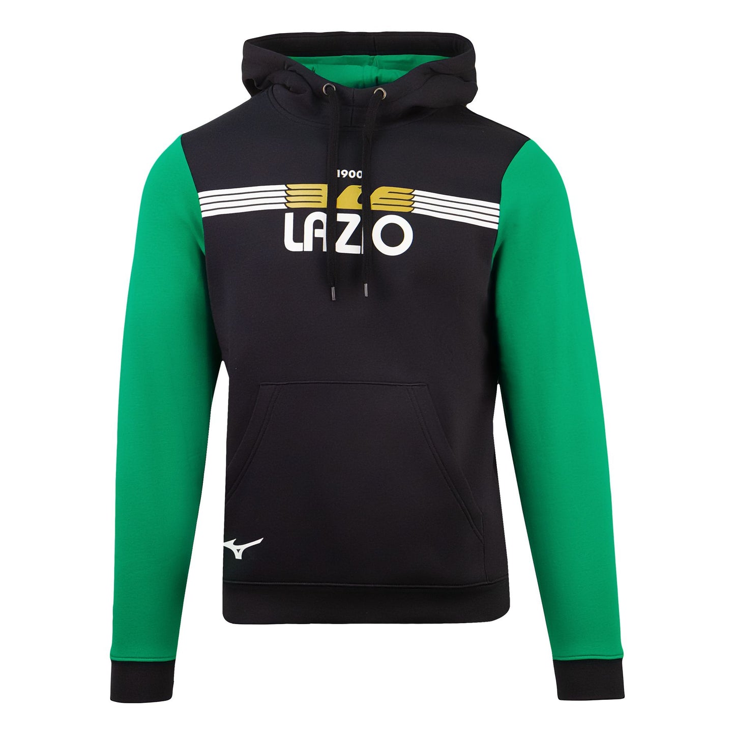 Felpa Cappuccio Nero Verde SS Lazio Mizuno 2023/2024