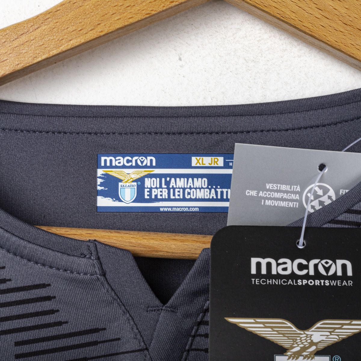 MAGLIA LAZIO PORTIERE BAMBINO GRIGIA MACRON