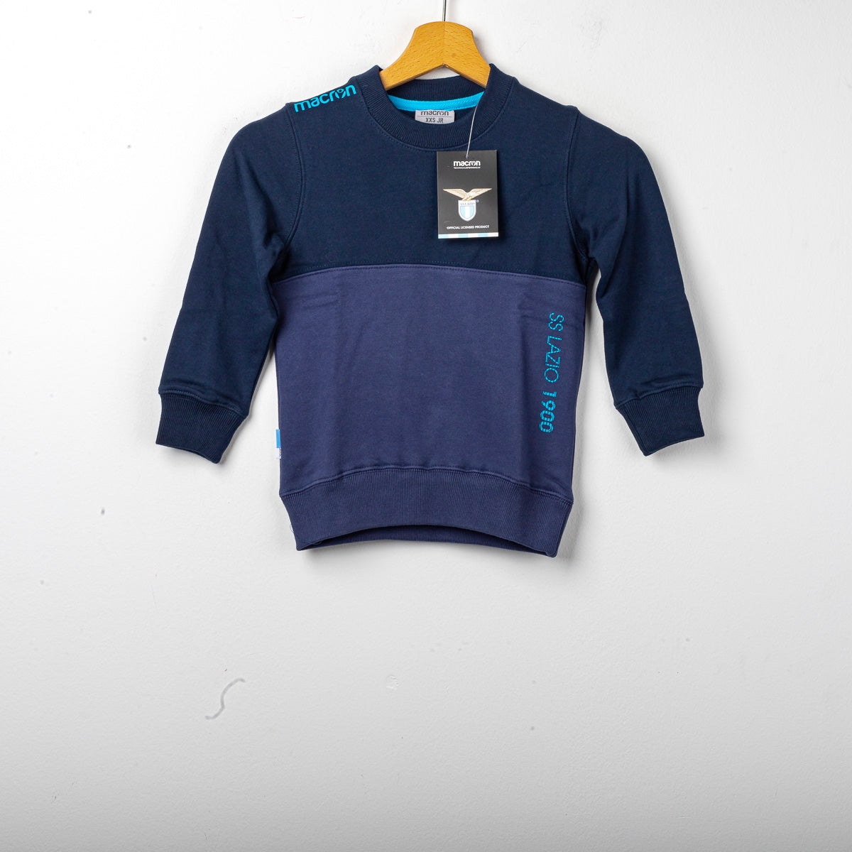 Felpa Lazio Bambino Girocollo Blu