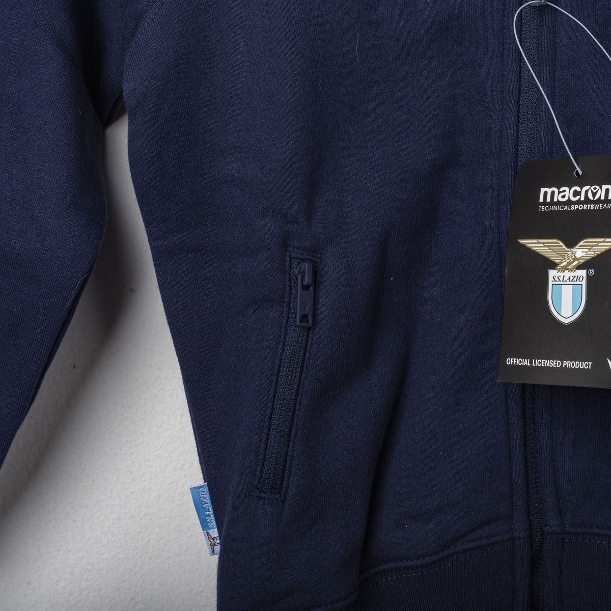 tuta bambino full zip blu lazio macron