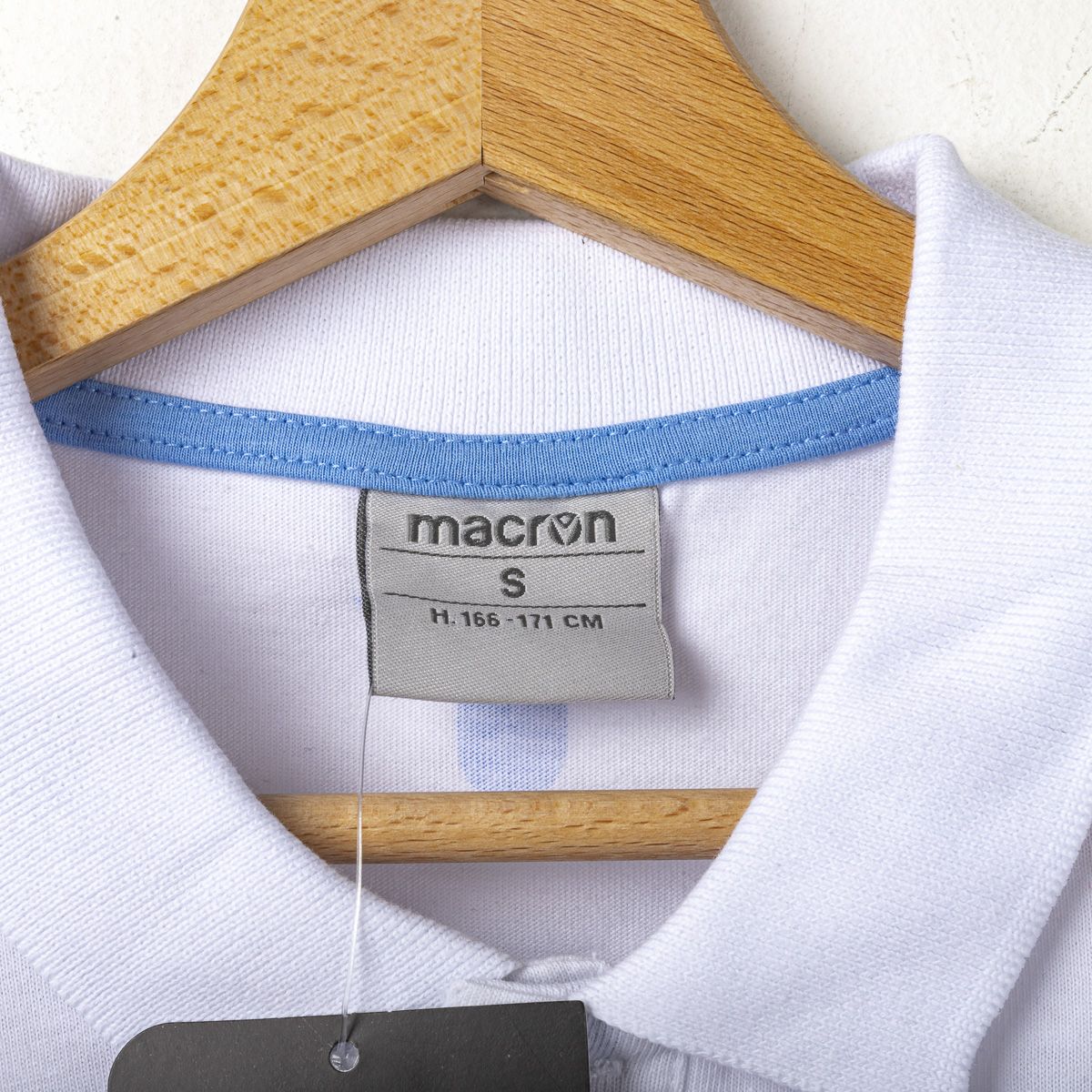 Polo Macron ss Lazio Fan Bianca