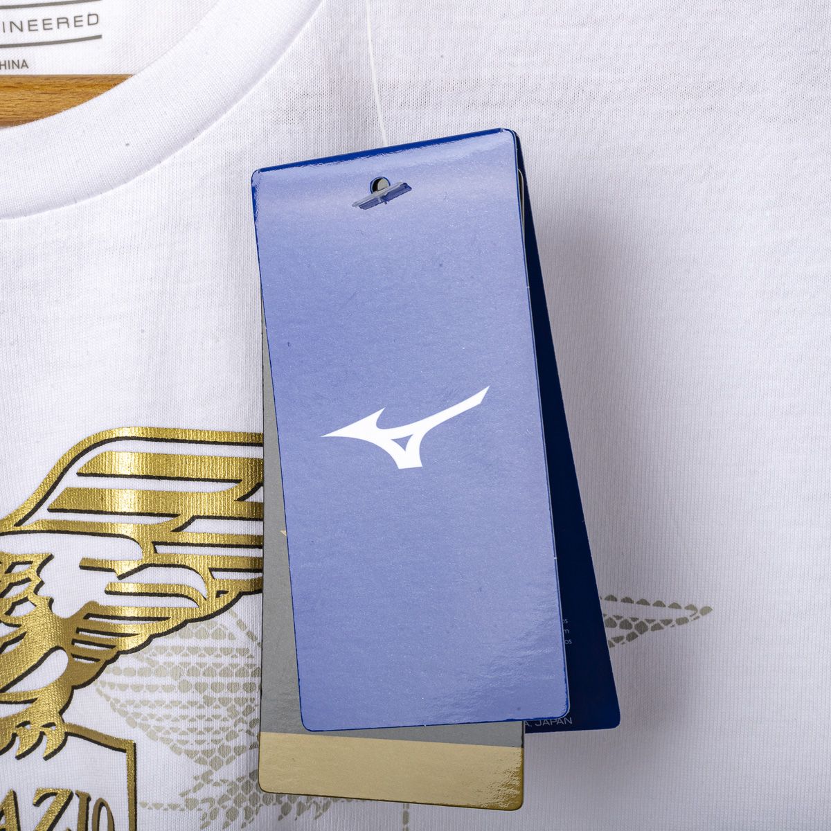 t-shirt ss lazio anniversario bianca oro
