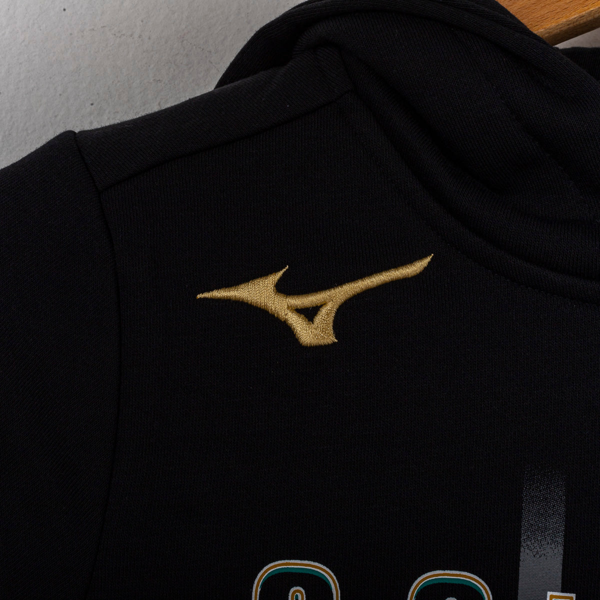 felpa nera con cappuccio bambino ss lazio mizuno
