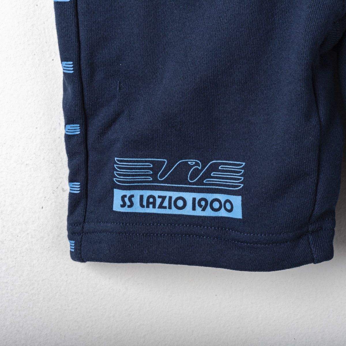 Bermuda Lazio Felpato Navy Bambino Macron