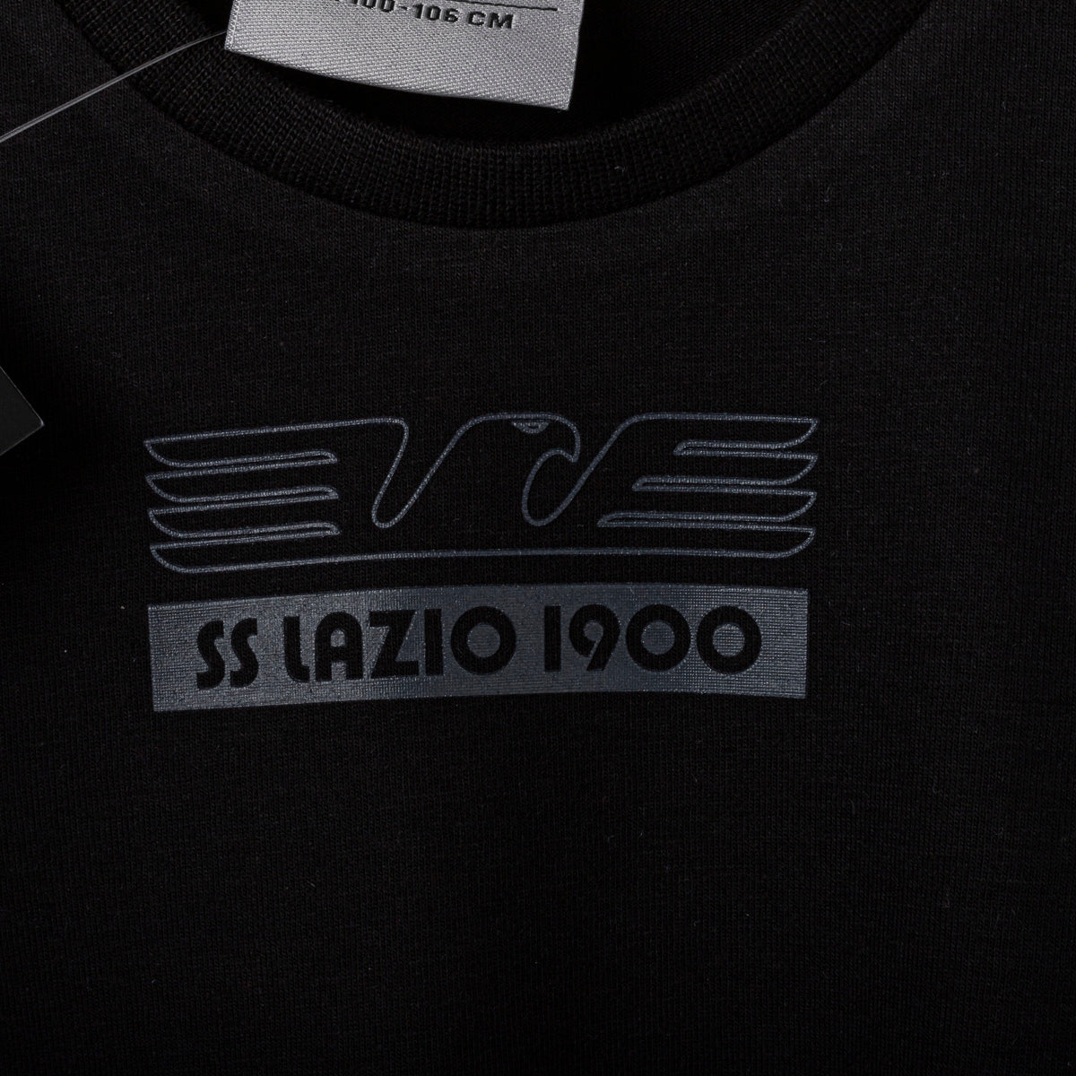T-Shirt Lazio Nera Bambino Macron