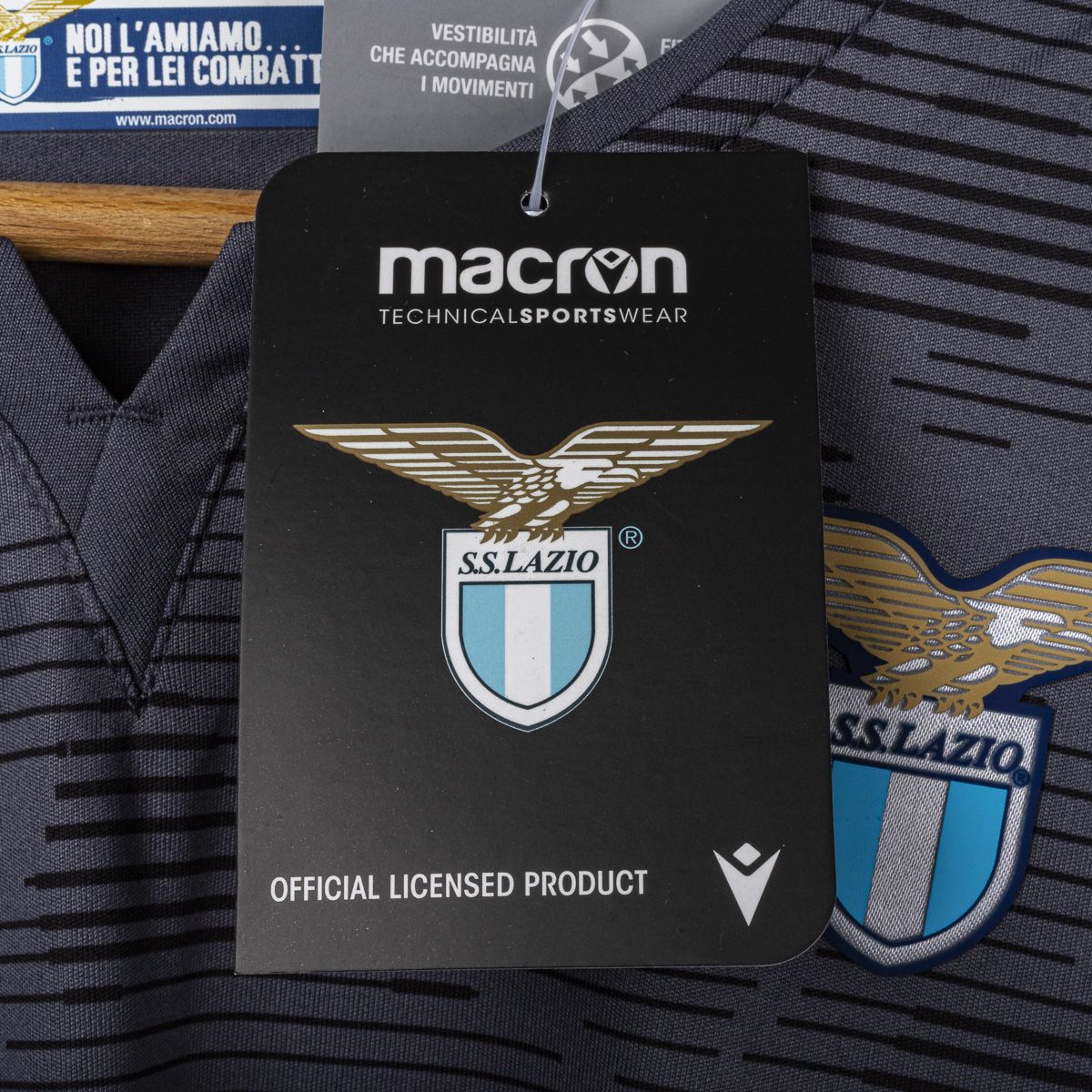 MAGLIA LAZIO PORTIERE BAMBINO GRIGIA MACRON