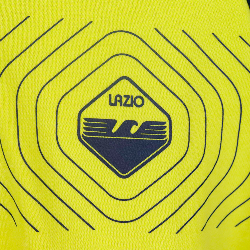 Felpa Cappuccio Bambino Ss Lazio Giallo Mizuno 2024/2025