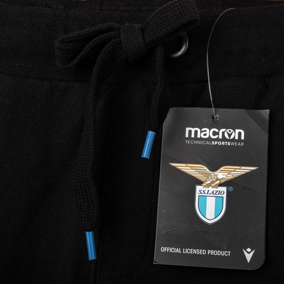 Bermuda Lazio Macron Felpato Nero Bambino