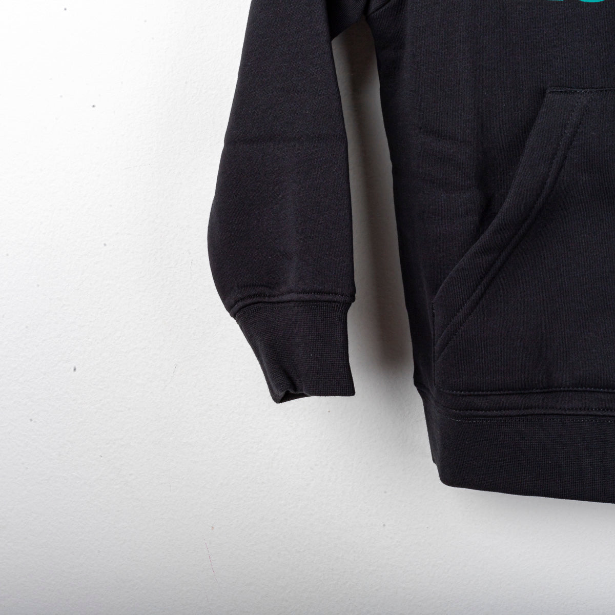 felpa nera con cappuccio bambino ss lazio mizuno