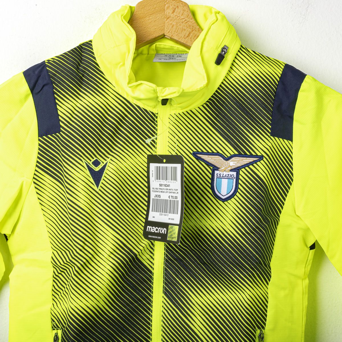 giacca allenamento bambino antivento ss lazio macron