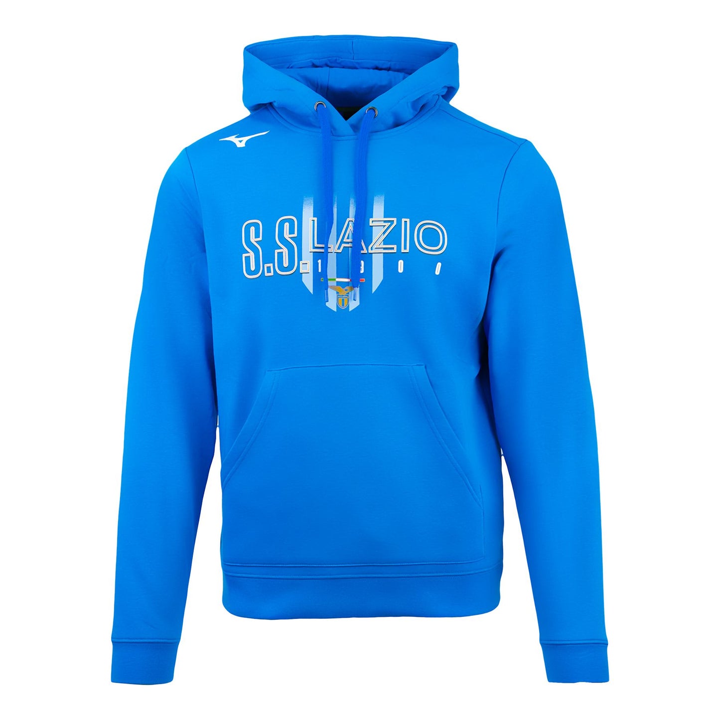 Felpa cappuccio blu royal SS Lazio Mizuno 2023/2024