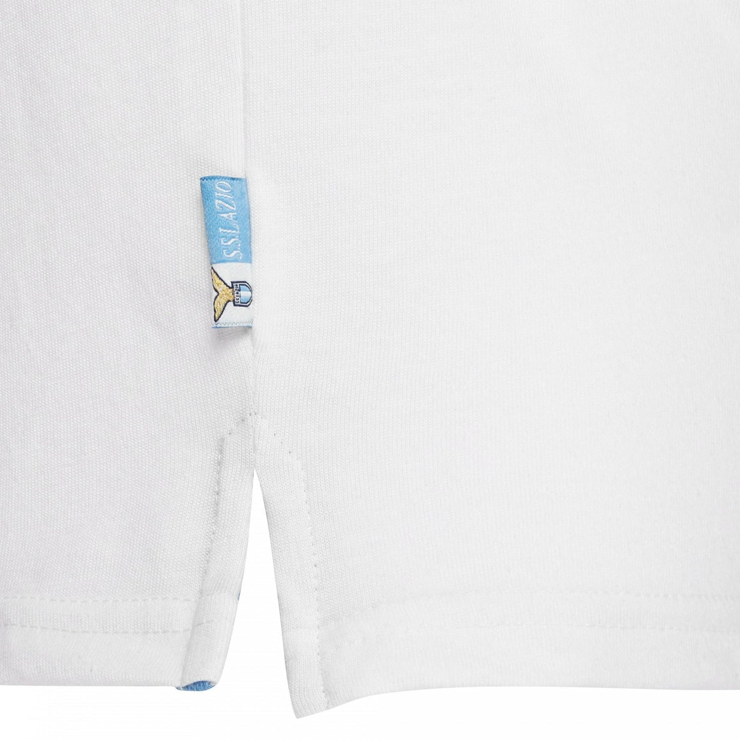 polo bambino fan lazio bianca macron